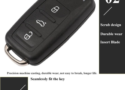 jingyuqin 3BT Remote Flip key 434MHz ID48 Chip for VW Volkswagen GOLF PASSAT Tiguan Polo Jetta Beetle Skoda Seat Car 5K0837202AD