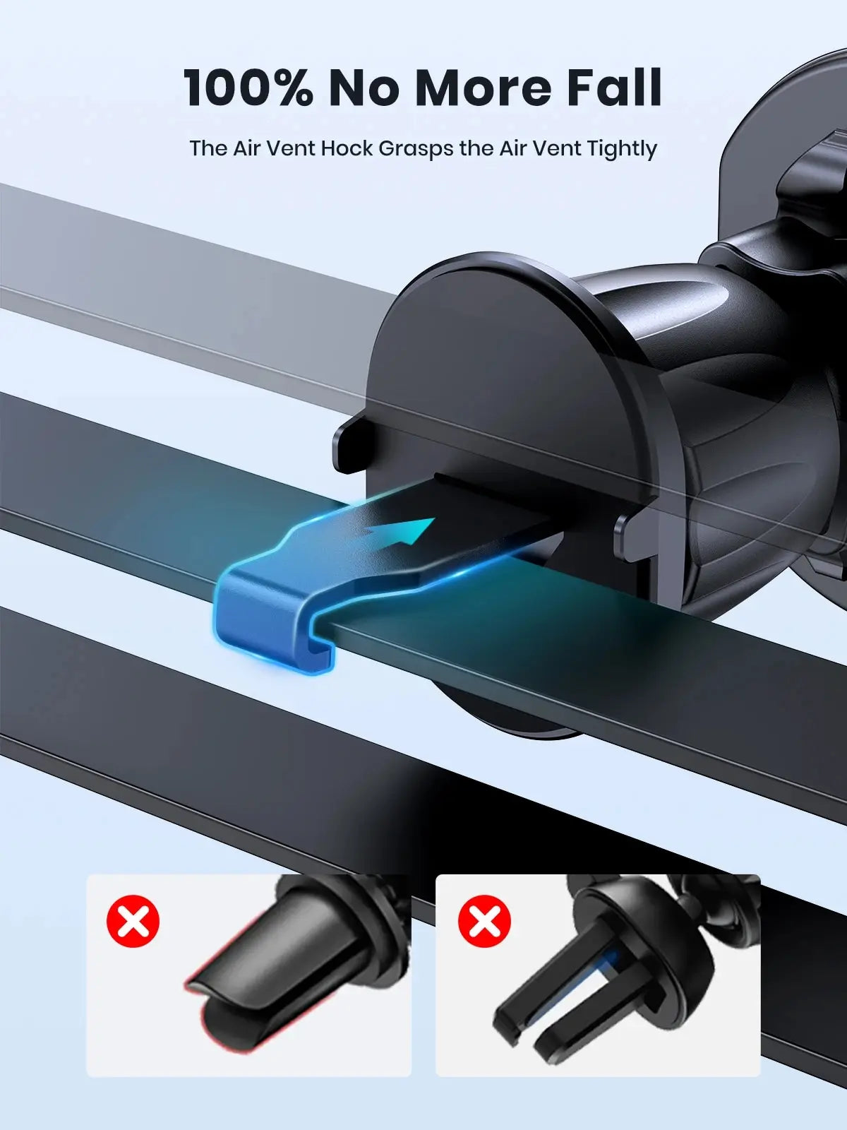 TOPK Magnetic Car Phone Holder,Upgraded N52 Super Strong Magnetic Cell Phone Mount for Car Air Vent Compatible with All Phones