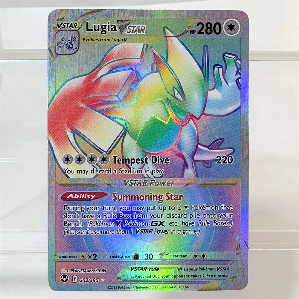 PKM PTCG High Quality Umbreon Vmax Glaceon Vstar Rayquaza Vmax Lono Proxy Foil Cards Game Collection Anime Cards