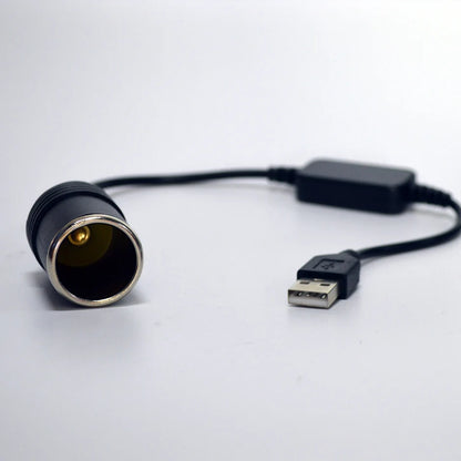 USB or Type C Chargers To Cigarette Lighter 5V To 12V Converter Cable Extender Socket Power Adapter Electronics Car Accessories
