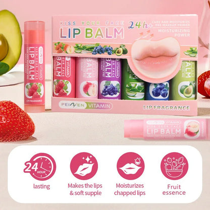 Pennyfun Fruit-Flavored Lip Balm Set: Ultra-Hydrating and Moisturizing Formula - Best-Selling Lip Treatment with a Variety