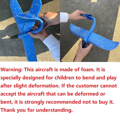 50CM Big Foam Plane Glider Hand Throw Airplane Light Inertial EPP Bubble Planes Outdoor Launch Toys for Boys Gift