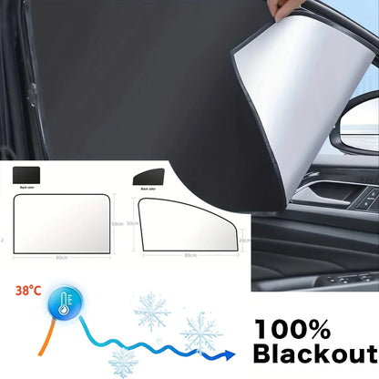 100 Blackout Windshield Sunshades Car Sun Shield Shades Sunshade Covers Summer Magnetic Side Window UV Protection Front Rear