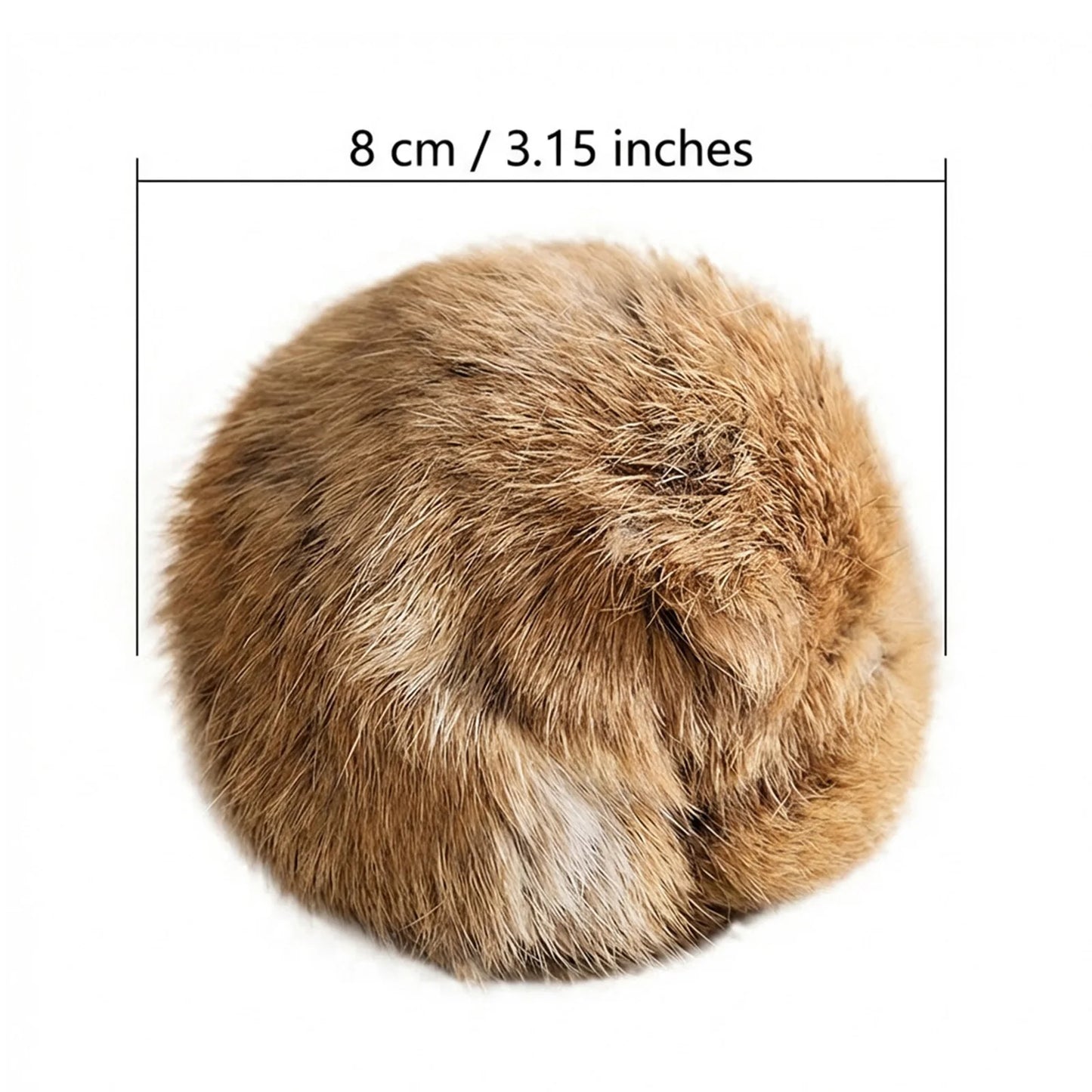 1/2/3/6pcs Rabbit Fur Ball Interactive Cat Toy Pet Product Containing Catnip Toy Ball Chasing Plush Toy Ball Cat Accessories 8cm