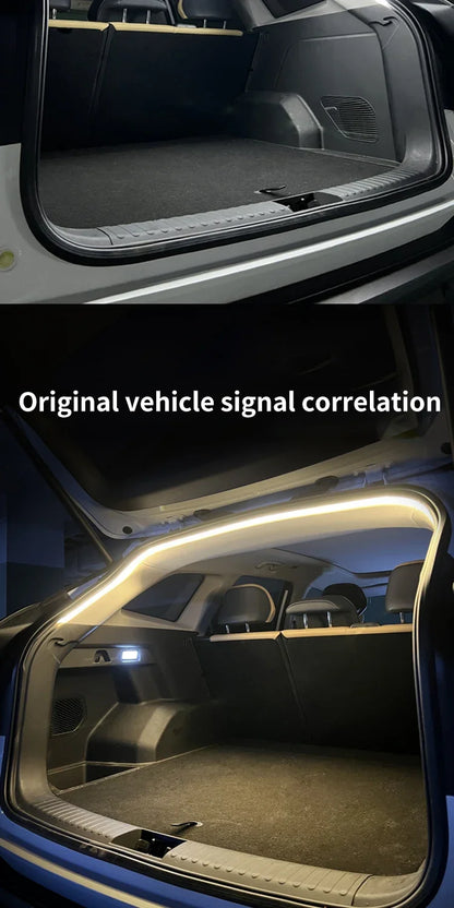 Car Trunk Light Ambient Decorative Atmosphere Lamp Led Flexible Strip Universal Ultra-bright Interior 12V