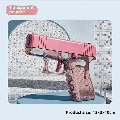 Hot Mini Desert Eagle Mechanical Continuous Firing Water Gun Small Pistol Summer Outdoor Beach Poor Toy Shoot Water Gun for Kids