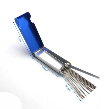 Carburetor Cleaning Tool Carbon Dirt Jet Remove Brushes Needles for Car Motorcycle Moped Scooter ATV Carb Jets Wire Cleaner Kits