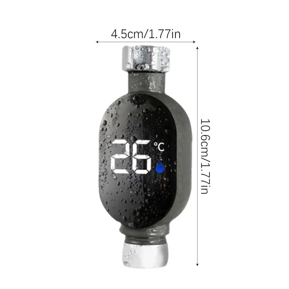 LED Digital Shower Temperature Gauge Waterproof Smart Monitor for Baby Bath Bathroom Accurate Safe Auto-shutoff Durable