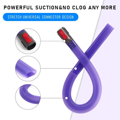 Dryer Vent Cleaner Hose for V7 V8 V10 V11 V12 V15 Vacuum Cleaner Accessory Hose Attachment Lint Remover Flexible Hose Set