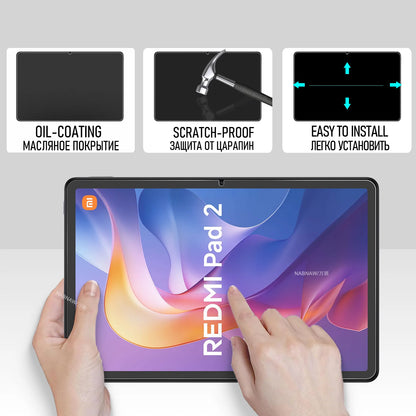For Redmi Pad 2 Tempered Glass Screen Protector On Xiaomi Redmi Pad 2 11-inch Bubble-free Anti Scratch HD Film 2 Pieces