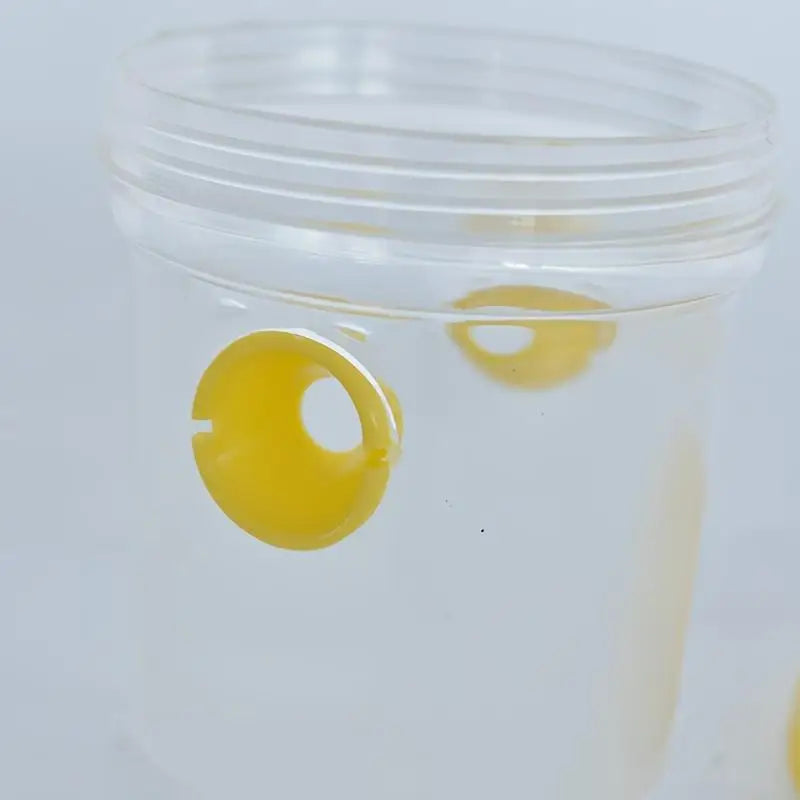 Clear Plastic Outdoor Insect Trap with Lid - Effective for Catching Fruit Flies, Wasps, Transparent Design for Easy Monitoring