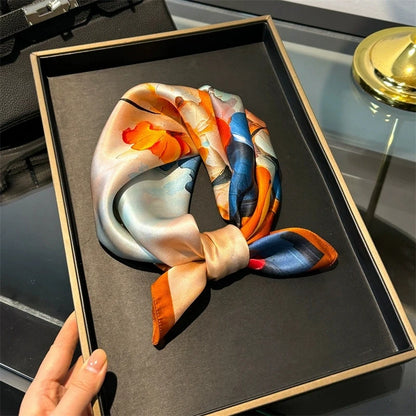 Scarf 100% Silk Bandana Women Square Scarves Wrap Kerchief Spring Fashion Luxury High Quality Headband Hijab Shawls 2026