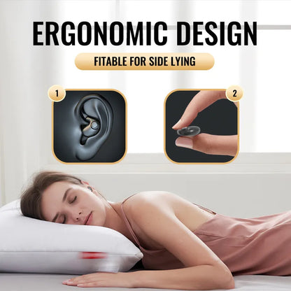 Invisible Earbuds Sleep Headphones Bluetooth 5.3 Noise Reduction Earbuds TWS Wireless Headsets Sport Stereo Earphones for Phone