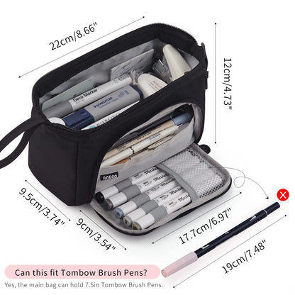 Large Capacity Pencil Case Cute Student Pencil Cases Big Pen Bag Case Storage Box Boy Girl Kid Office School Stationery Supplies