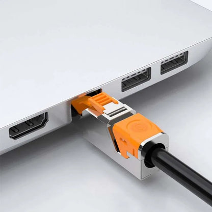 RJ45 Cat8 Cat7 Cat6A Connectors Metal Tool Free Easy Termination Plug 2000MHz 40G LAN Cable 22AWG - 24AWG Reusable Ethernet Plug