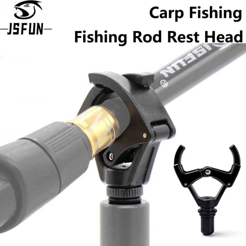 JSFUN 1/2/3Pcs Carp Fishing Rod Rest Head for Bank Sticks Rod Holder Carp Coarse Fishing
