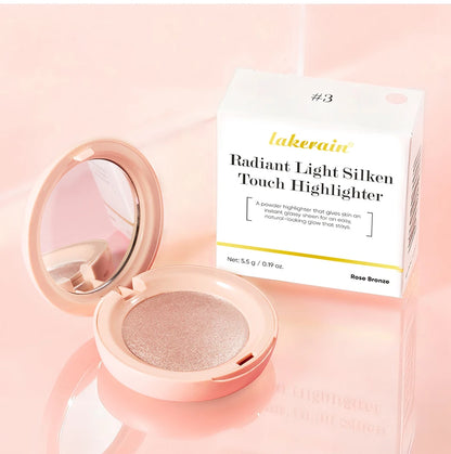 Face Highlighter Powder Instant Silky Skin Glow Long Lasting Waterproof Baked Shimmer Illuminator Makeup Contouring Glitter