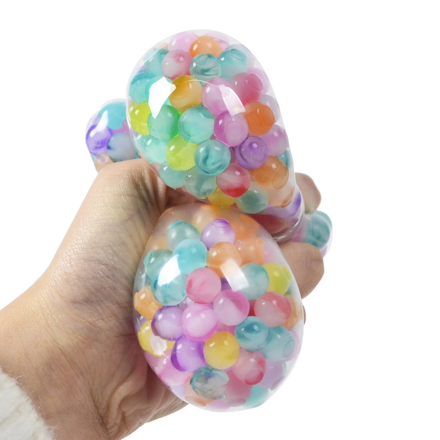 6cm Exotic Pinch The Rainbow Bead Pressure Reducing Ball Vent Ball Decompression Toy TPR Pinch Le Grape Ball Adult Toys