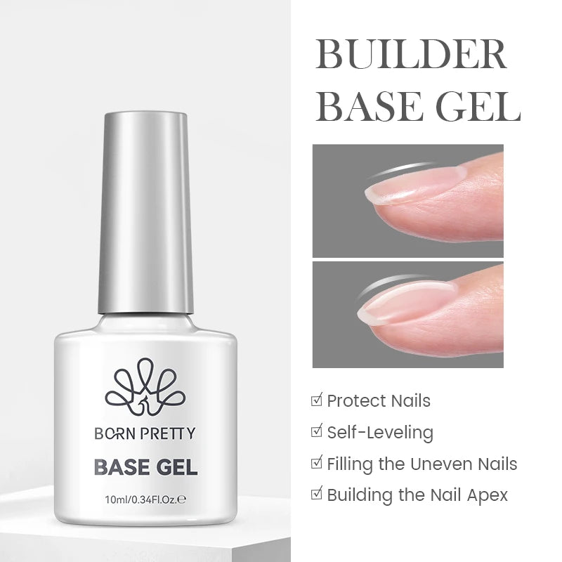 BORN PRETTY 10ml Gel Nail Polish Gel 130 Colors Semi Permanent Solid Nail Gel Varnish Soak Off UV Gel for Base Top Coat