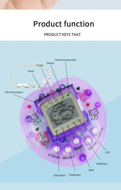 Kids Electronic Pets Game Tamagotchi Handheld Game Console Toy in Russian Original German Spanish Polish Virtual Digital Pet Toy