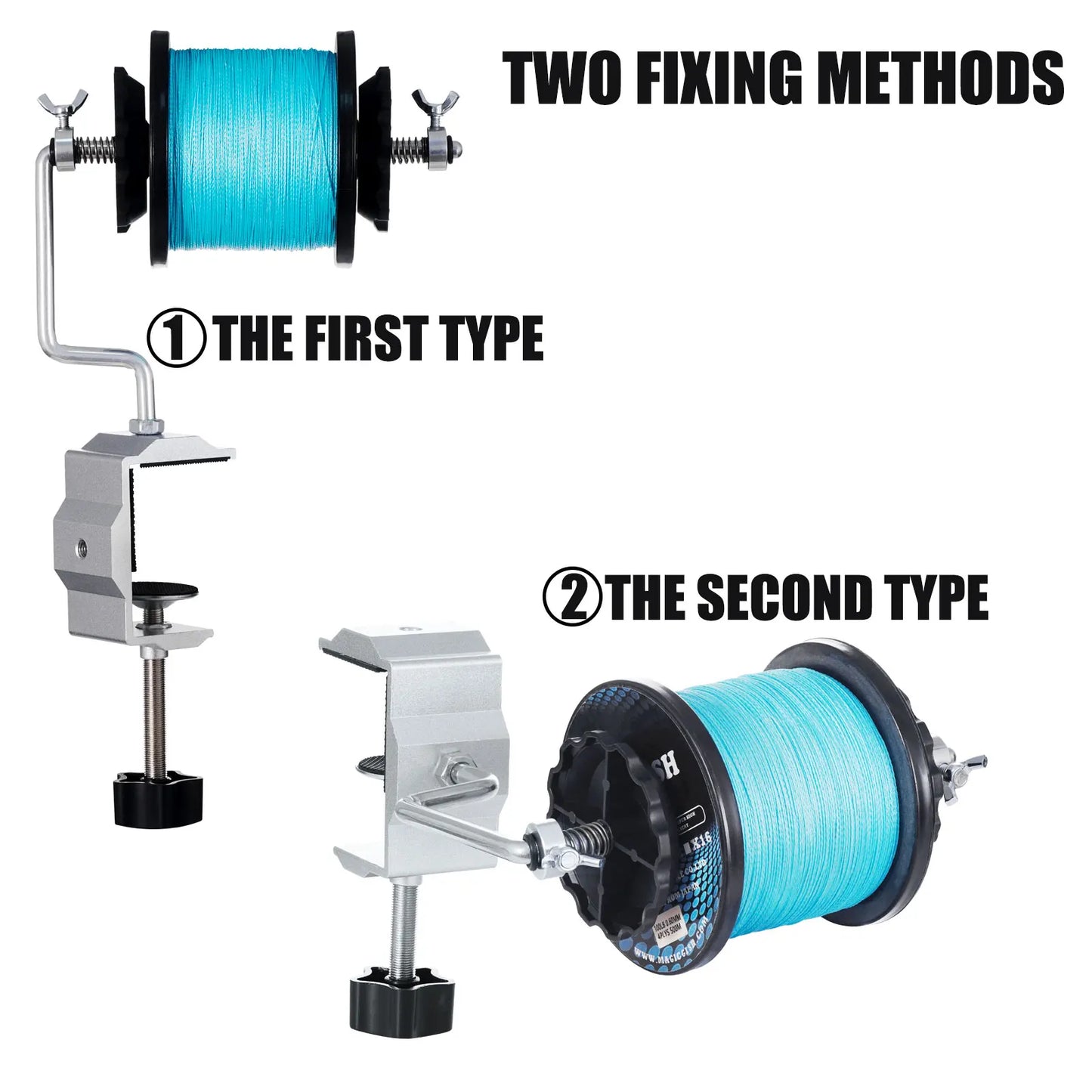 New Fishing Line Spooler for Baitcasting Spinning Reel Portable Fishing Line Winder Machine Reel Spooler Fishing Tackle Tools