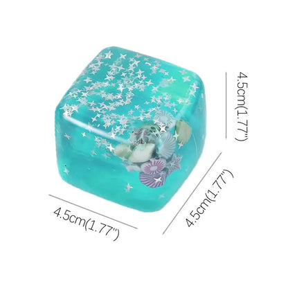 Upgrade Squishy Ocean Blocks Stress Balls Autism Sensory Toys Stress Anxiety Relief Fidget Toys Maltose Water Ball Gifts Bulk