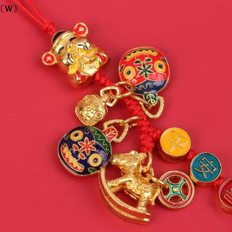 〔W〕2026 Year Of The Horse Wall Hanging Ornament Chinese New Year Lucky Decoration Accessories Housewarming Small Pendant Gifts