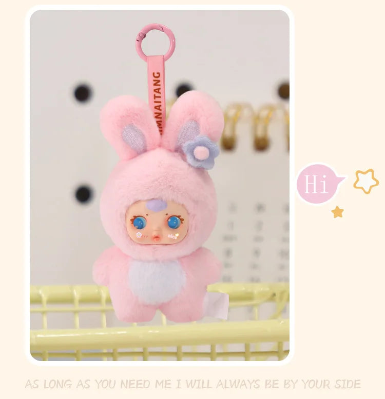 New Cute Milk Candy Keychain Mysterious Blind Box Car Key Decoration Backpack Pendant gift Doll A Birthday Present Blind Box