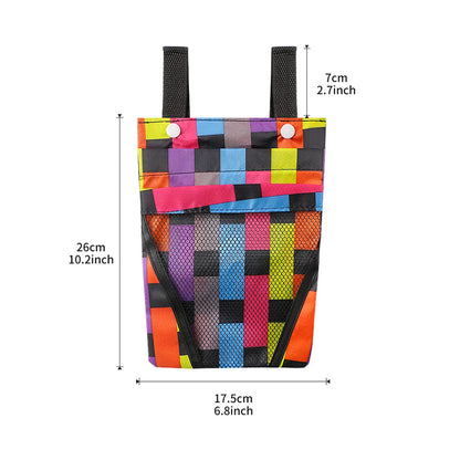 Bicycle Storage Bag Detachable Basket Front Handle Large Capacity Pocket Bicycle Motorcycle  Mobile Phone Bag Accessory