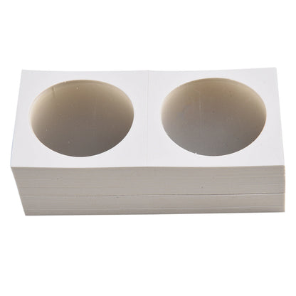 1 Set Coin Storage Stamp Holder Square Cardboard Case Coin Album Collection Coin Holders Flip Clip Coin Capsules Cover Storage