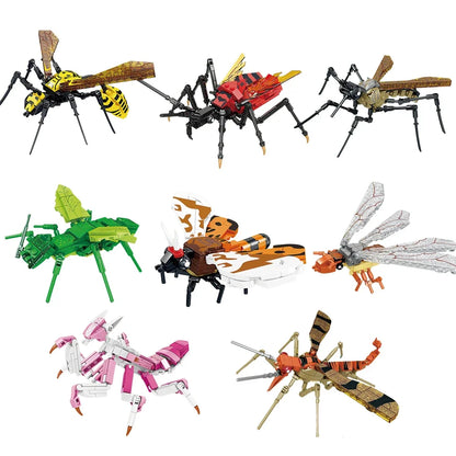 Mosquito Insects Building Blocks Toys Set - Long-Lasting Play for Kids, Great Collectible Models Orchid Mantis Redviidae & More
