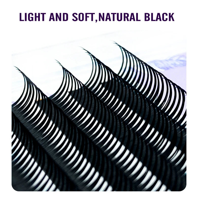 Wet Lashes Cosplay Eyelash Extensions 0.07mm Mink Spikes Lashes Manga Wispy Premade Russian A Shape Natural Eyelashes