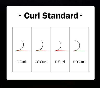 1 pc 0.03-0.20mm C/CC/D/DD Curl Eyelash Extension Thin and Soft Material Volume Lash Individual Eyelashes Premium Fake Lashes