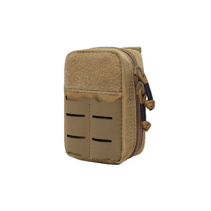 Tactical Mini Belt Pouches, Multi-Purpose Small Battery Case Compact Utility EDC Card Slot Holder Waist Bags Military Molle Pack