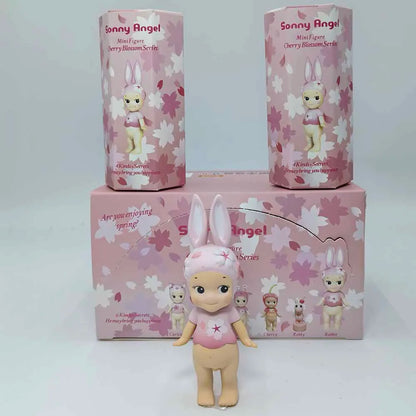 Sonny Angel Pink Cherry Blossom Series Blind Box Toys Mystery Box Kawaii Lucky Cute Doll Decoration Collect Model Couple Gifts