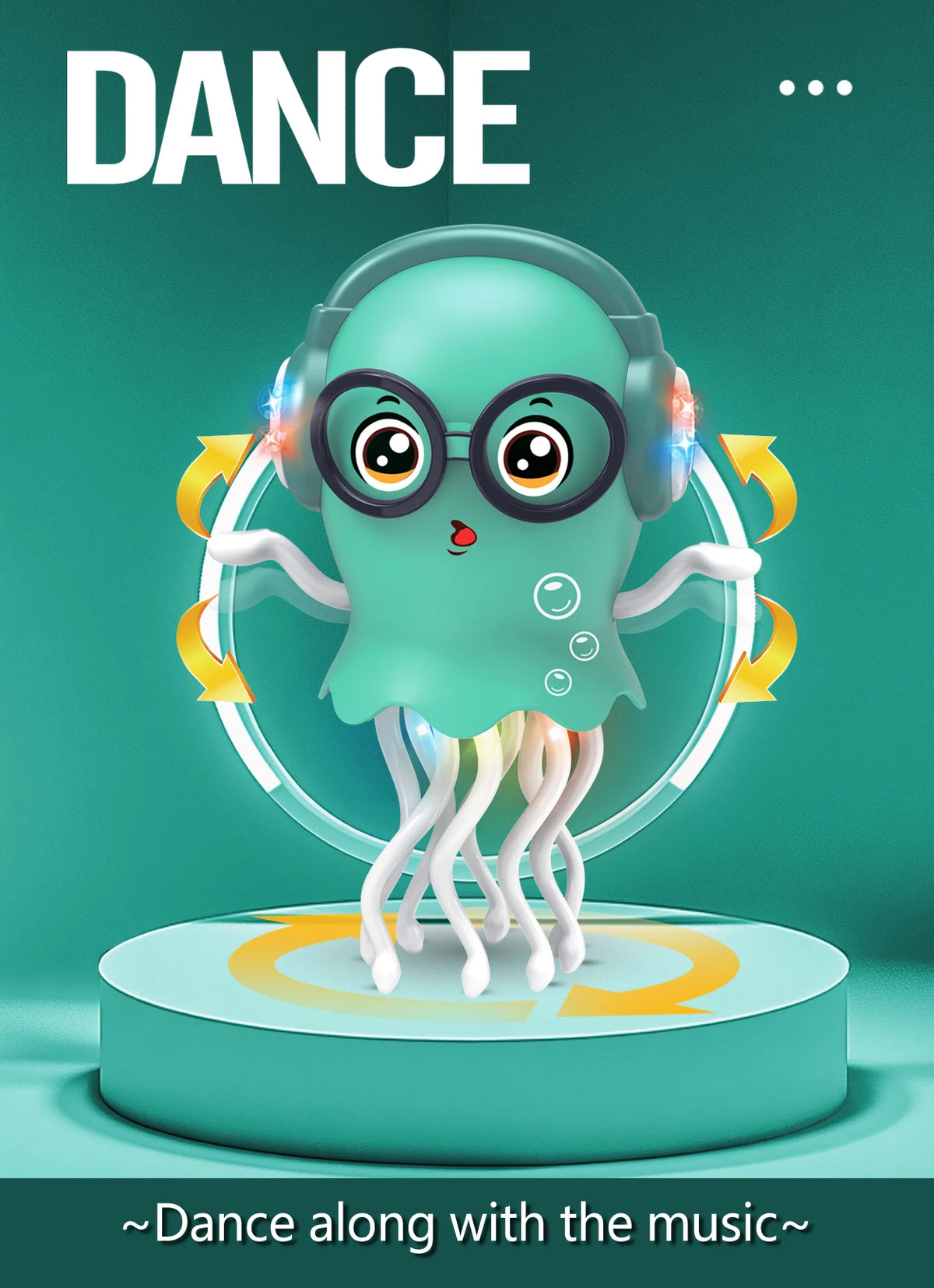 Dancing Octopus Kid Electronic Pet Toys Cartoon Interactive Development Moving Education Toddler Toy Gift Creative Birthday Gift