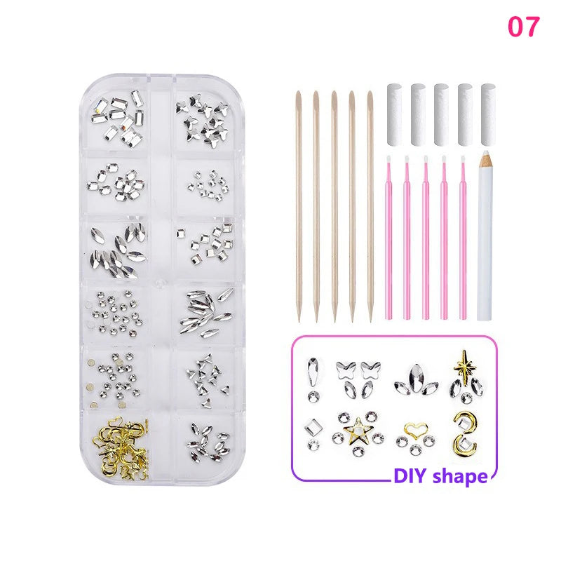 1 Set Professional Tooth Gem Kit Diy Love Horse Eye Crystals Jewelry Kit Teeth Gems Kit Tooth Gems For Teeth Jewelry Starter