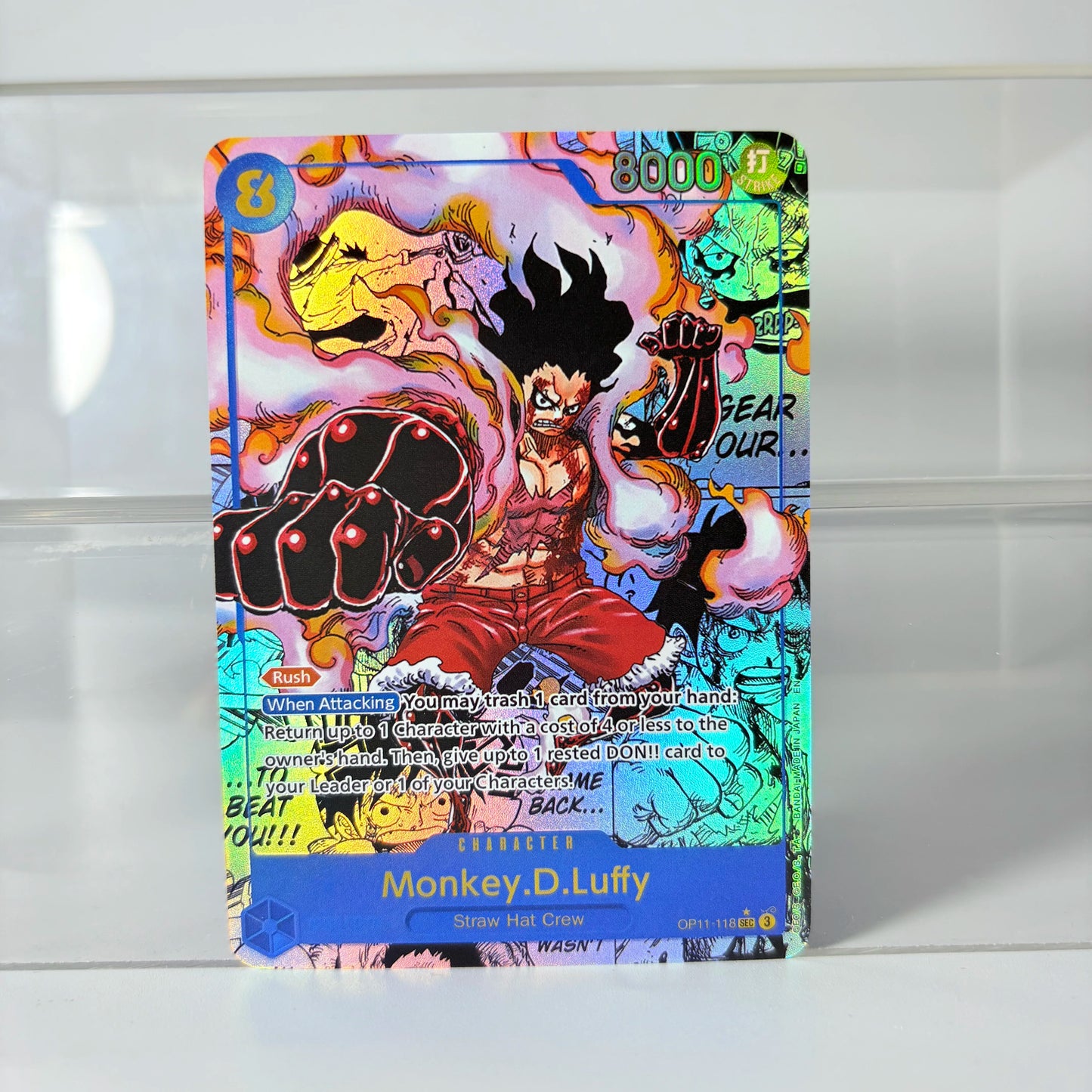 Anime One Piece OPCG CHARACTER English Version Trafalgar Law Donquixote Roainante Smoker Cavendish Kuzan Collection Proxy Cards