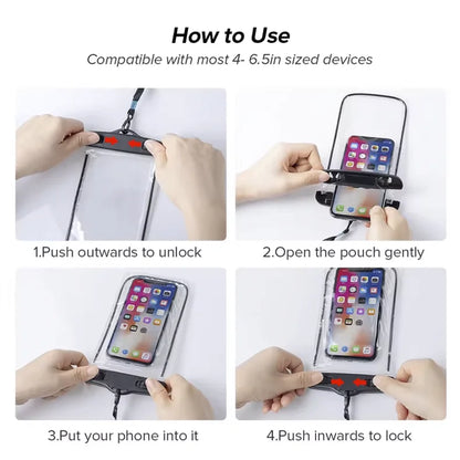 Waterproof phone case, swimming waterproof bag, universal underwater protective bag cover, suitable for iPhone Samsung phones un