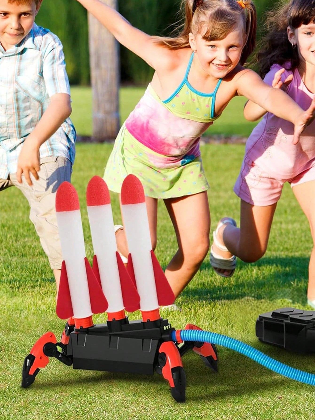 Flying Rocket Launch Cannon Foot Stepping Soaring Rocket Foot Stepping Toy Outdoor Flying Cannon Foot Stepping Children's Toy