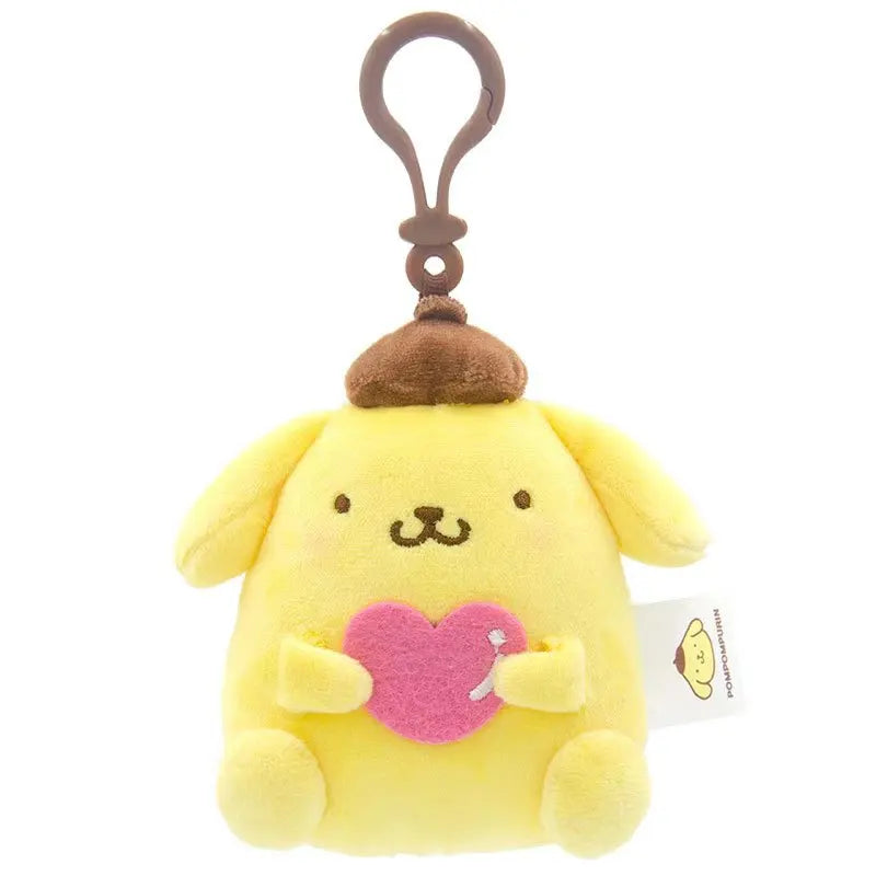 Genuine Sanrio Piano Plush Toy Hello Kitty My Melody Kuromi Cinnamoroll Cartoon Student Backpack Pendant Decoration Girl Gift