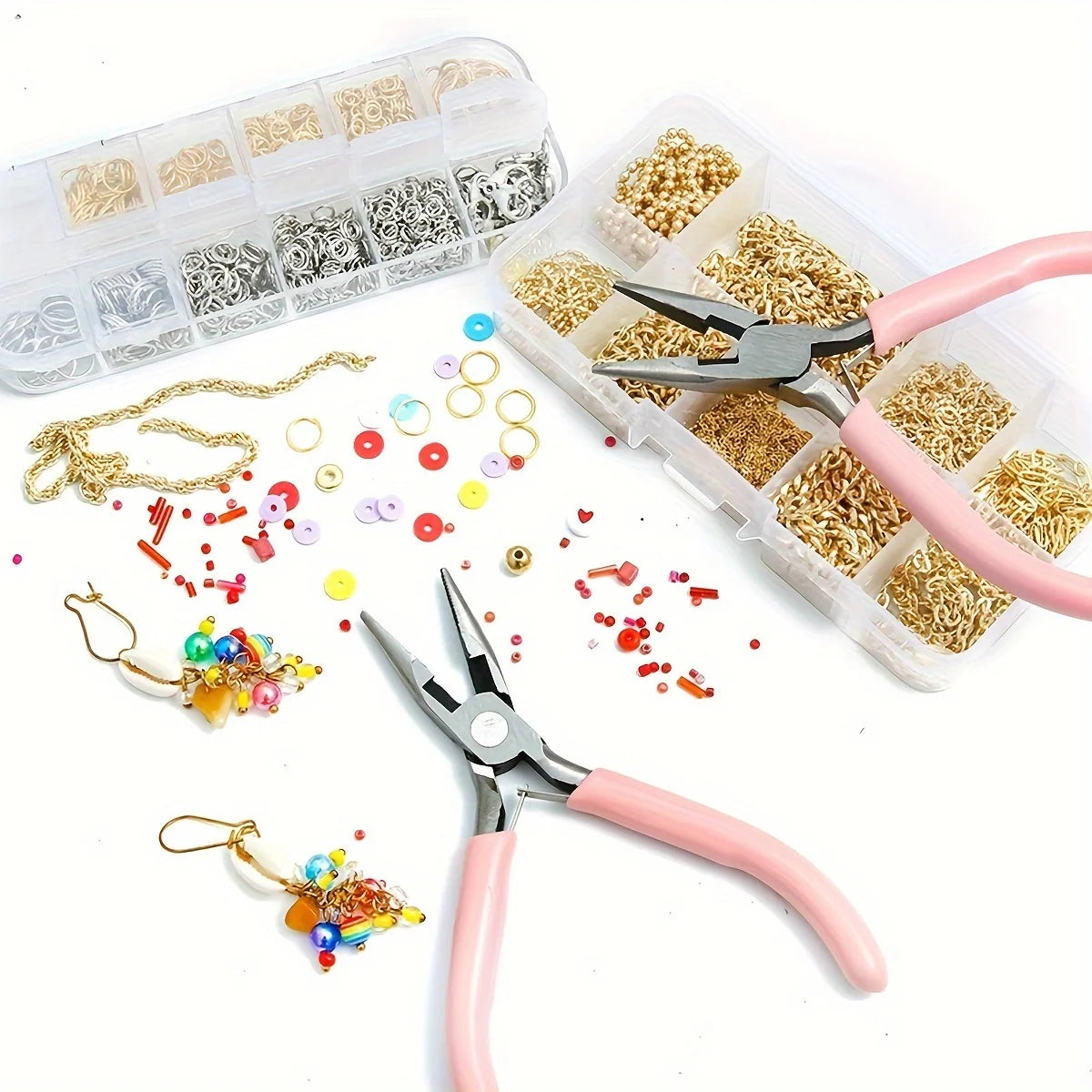 4/3/1pcs Iron Jewelry Pliers Tool Kit Includes Needle Round Wire Cutter And Curved Nose Pliers For Jewelry Beading Repair