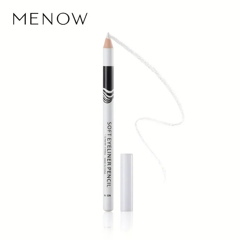Wooden Rod White Inner Eyeliner Pen Eyelid Under Crease Pen Matte White Pen Beauty Eyeliner Easy Coloring