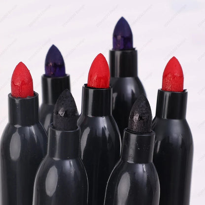 1-100Pcs Waterproof Oil-based Marker Pen Quick Dry Black Blue Red Ink Permanent for Metal Glass Stationery Art School Supply