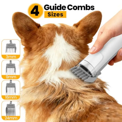 Dog Grooming Vacuum All-in-One Pet Grooming Kit with Hair Clipper and Shedding Brush Low Noise 12 000Pa Dog Hair Remover Vacuum