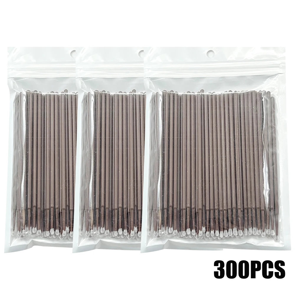 300/2000pcs Cotton Swabs MicroBrush Eyelash Extension Brushes For Makeup Nail Art Individua Applicator Lash Clean Removing Tool