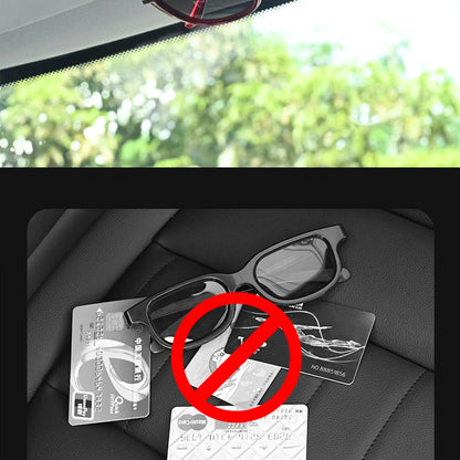 JFBONIN Car Sun Visor Organizer Multi-Pocket Business Card Storage Management Sunglasses Holder Visor Accessories Auto Interior