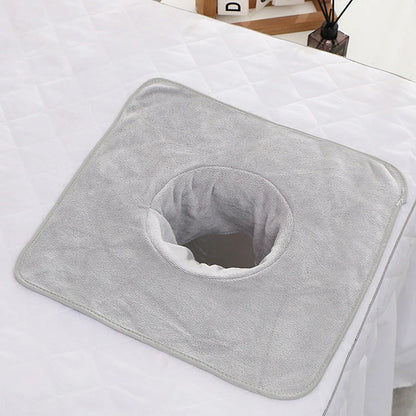 40*80cm Thickened Beauty SPA Massage Table Planking Face Towel With Hole Bed Bandana