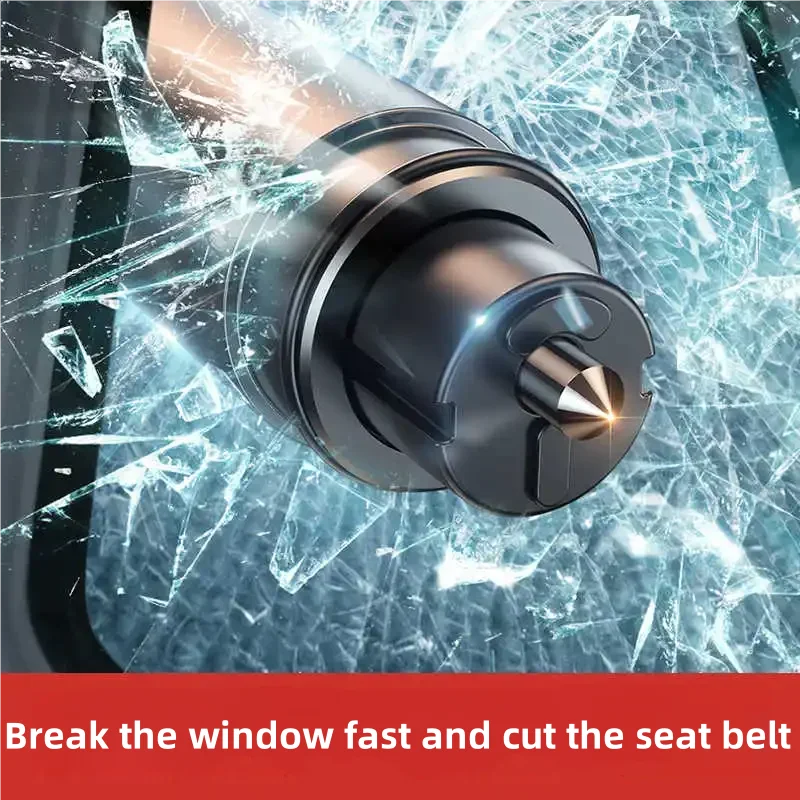 2025 New Window Breaker Seatbelt Cutter Car Gadgets Vehicle Escape Tool Safe Hammer Glass Breaker Life-Saving Emergency Artifact