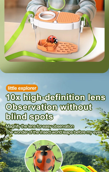 Novel Insect Observation Box Outdoor Collection Telescope Tadpole Butterfly Silkworm Biological Experiment Capture Tool